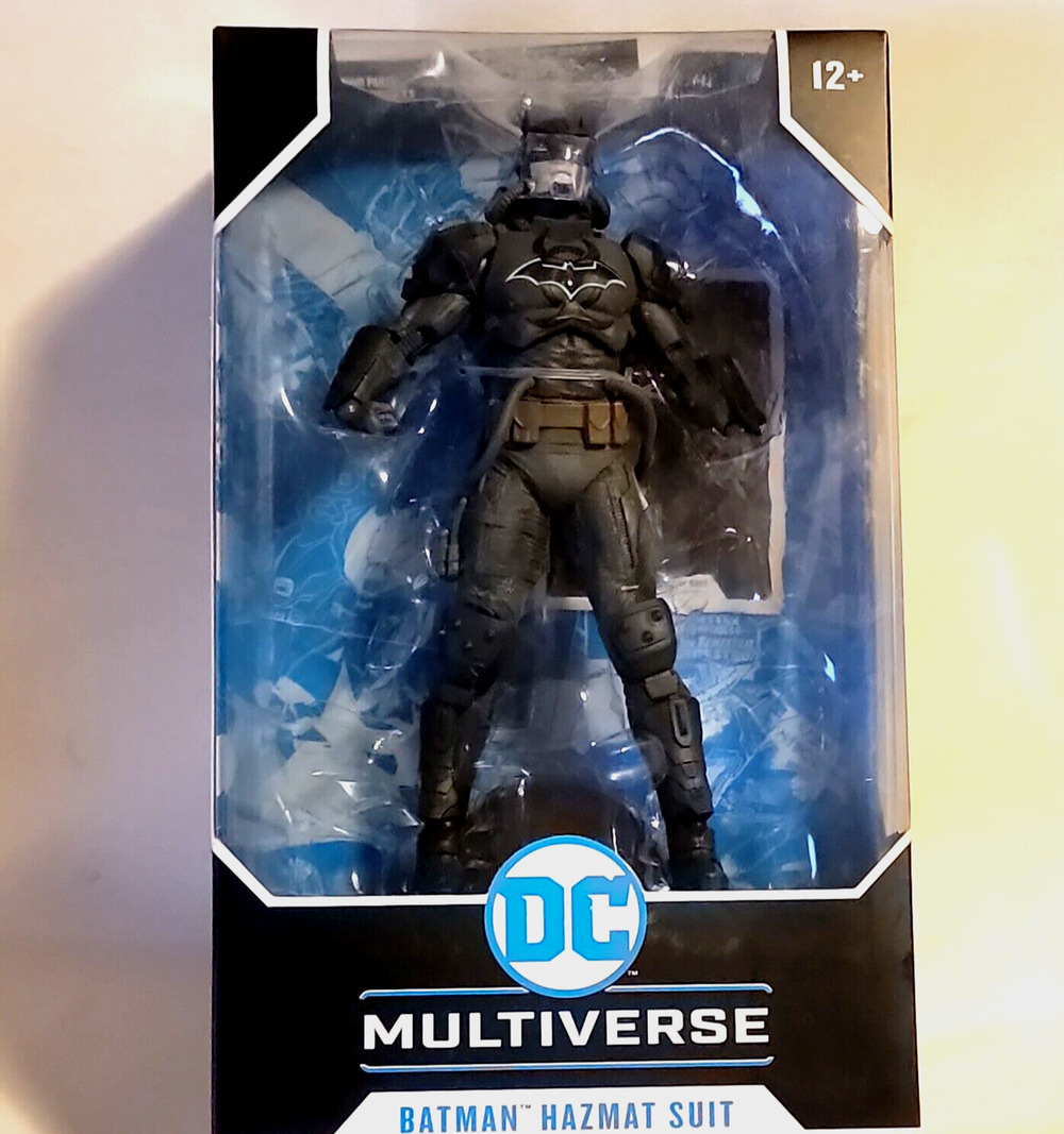 DC Multiverse batman Hazmat Suit McFarlane Toys 22 Moving Parts Damaged Package